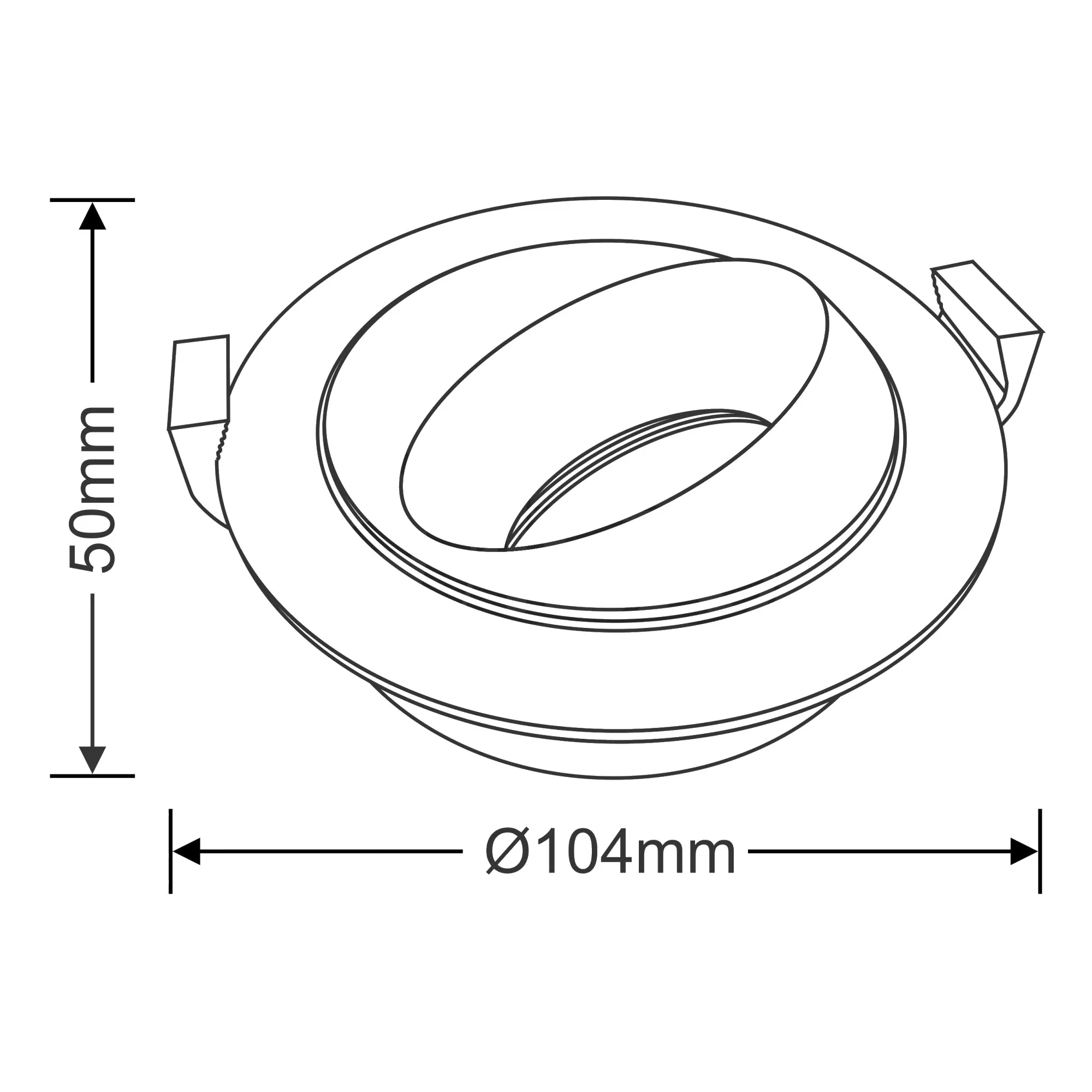 Bonia 12 Tridonic Powered 12W 3000K 1200lm 24° CRI>90 LED Engine White/Black Fixed Recessed Spotlight, IP20 DM202433  Dlux Bonia 12